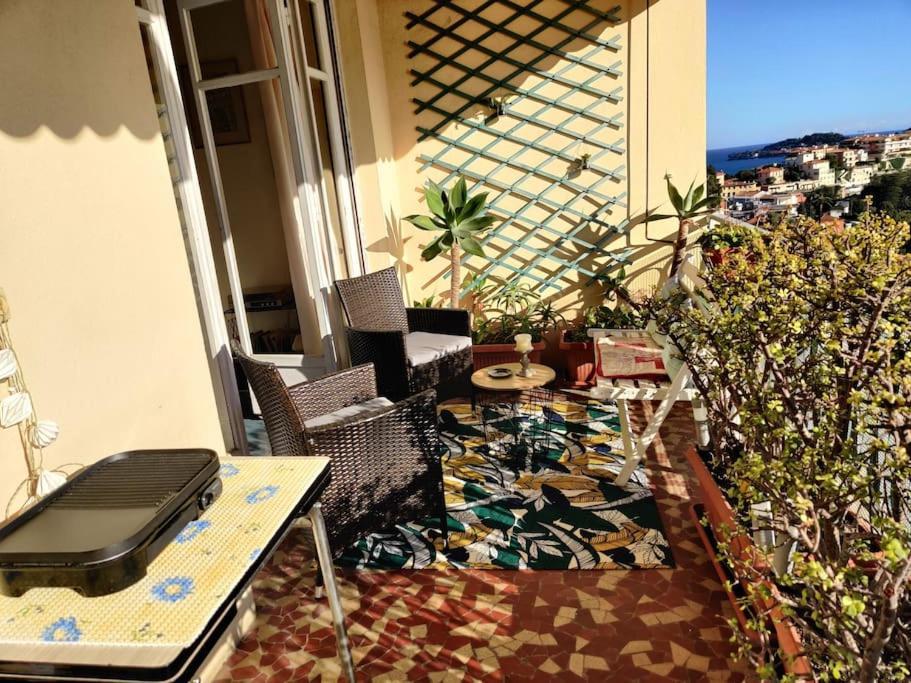 Vintage Flat On Villefranche Bay - Free Car Park מראה חיצוני תמונה