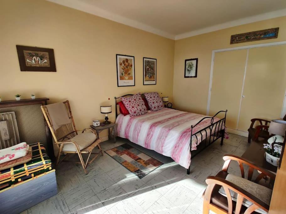 Vintage Flat On Villefranche Bay - Free Car Park מראה חיצוני תמונה