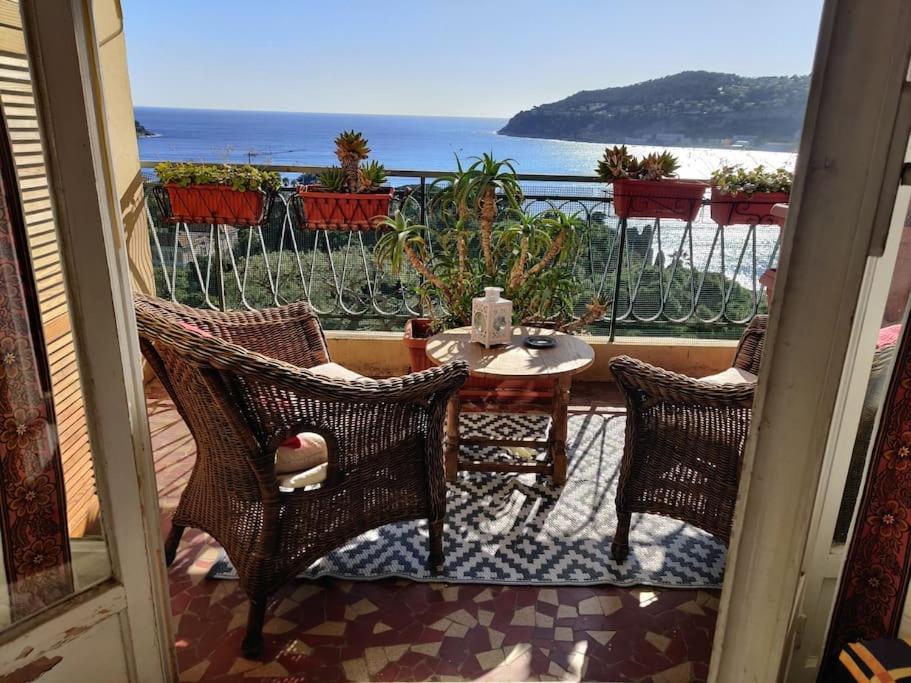 Vintage Flat On Villefranche Bay - Free Car Park מראה חיצוני תמונה