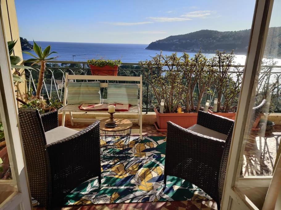 Vintage Flat On Villefranche Bay - Free Car Park מראה חיצוני תמונה